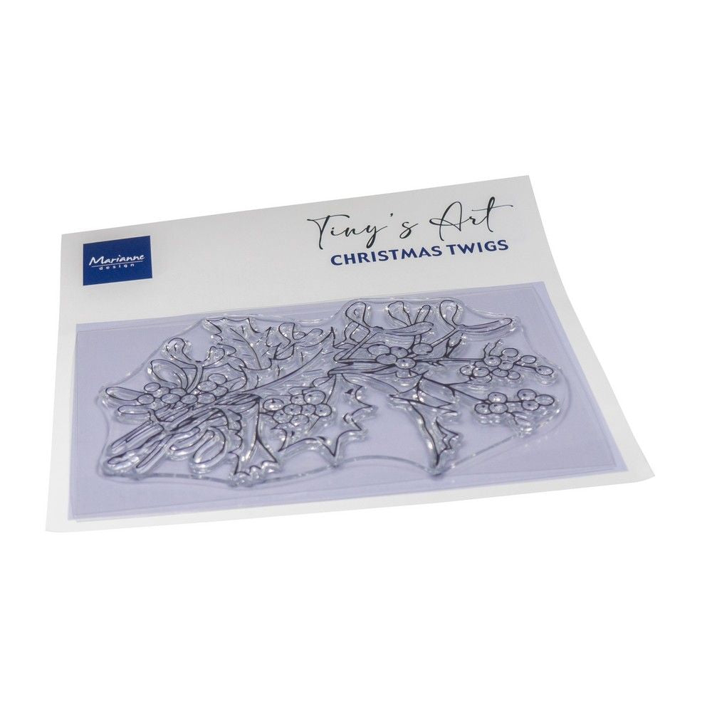 Marianne design • tampons transparents brindilles de Noël Tiny's Art