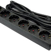 Cordon Tcd ra 6 voies 3m noir - 6672631