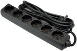 Cordon Tcd ra 6 voies 3m noir - 6672631 - afbeelding 2