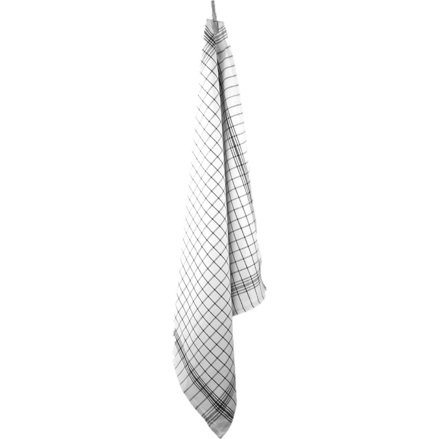 Torchon diamant noir 70x70cm lot de 12