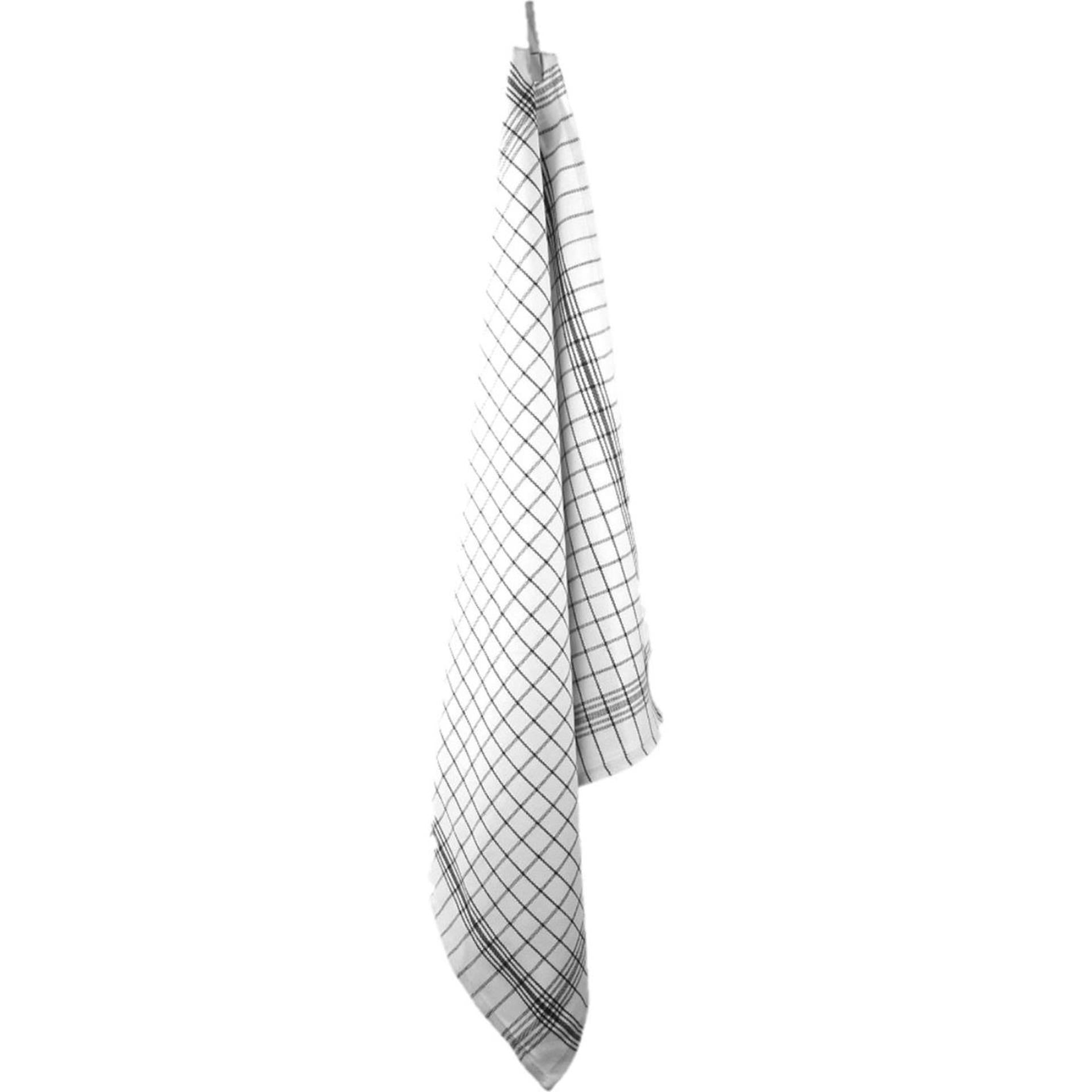 Torchon diamant noir 70x70cm lot de 12