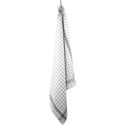 Torchon diamant noir 70x70cm lot de 12