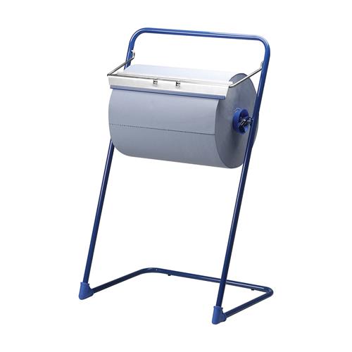 Support au sol pour nettoyer les maxi rouleaux de papier