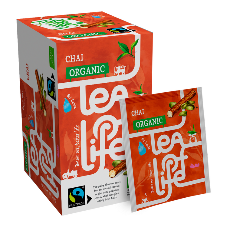 Thé de vie chai bio équitable (25x 1,5 grammes)