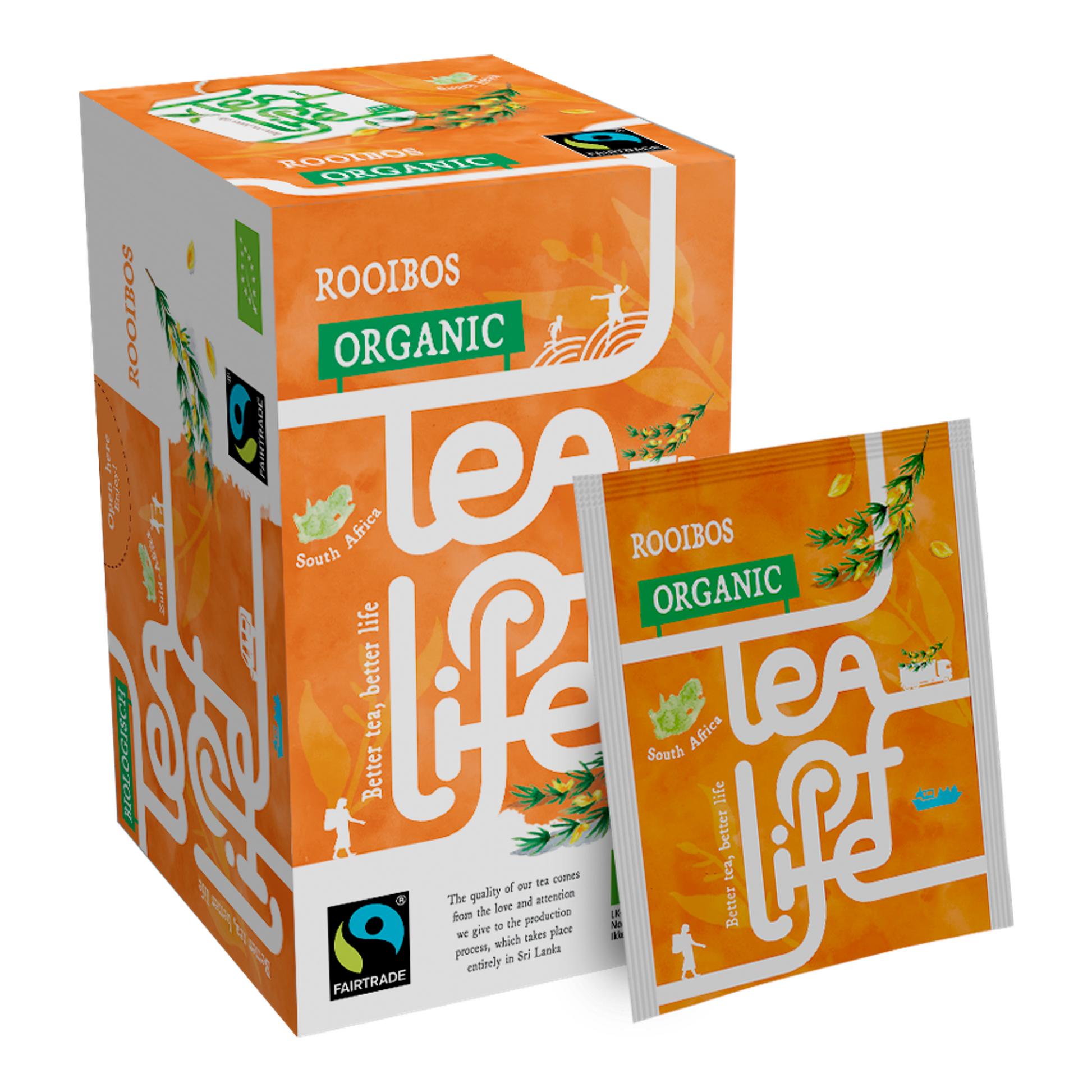 Thé de vie rooibos bio équitable (25x1,5gr)