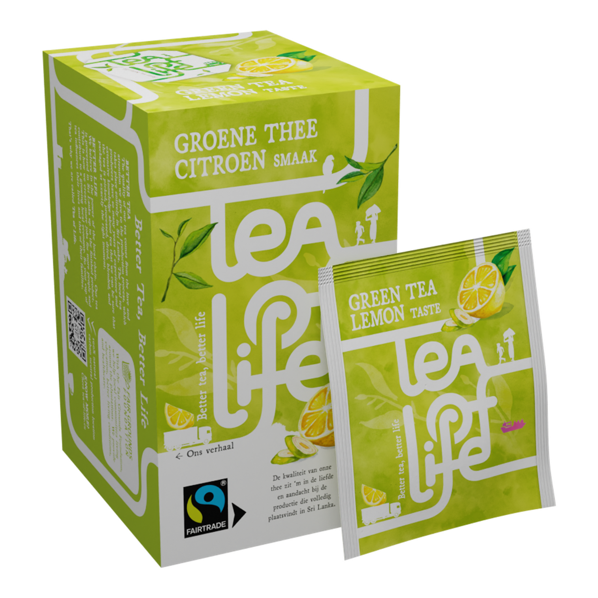Thé de vie thé vert citron 1,5 grammes (100 pièces)