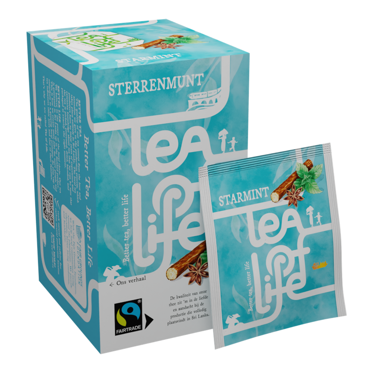 Thé de vie menthe étoilée 1,5gr (100 pièces)