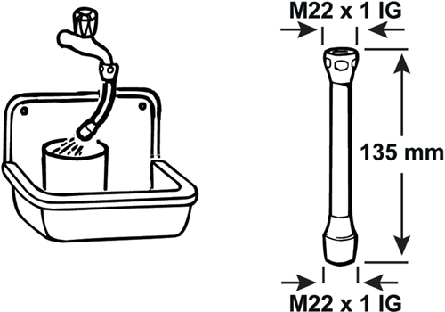 Cornat régulateur d'économie de tuyau m22vxm22v ch - tec307597