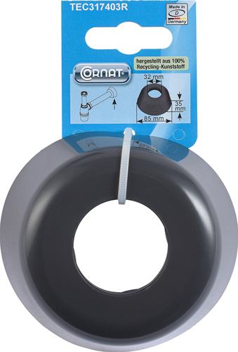 Rosace Cornat 32x70mm dimension siphon plastique - tec317403r