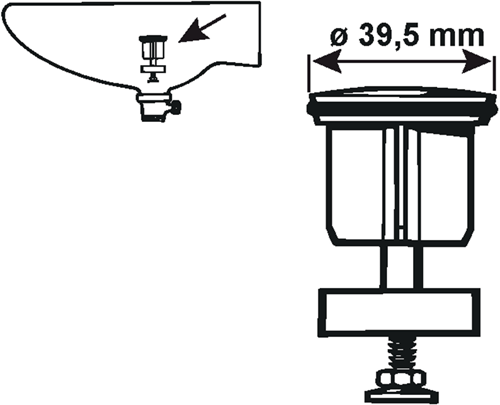 Cornat cône de vidange drain excentrique 1 1 4 - tec317409