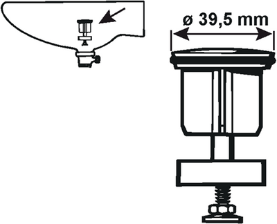 Cornat cône de vidange drain excentrique 1 1 4 - tec317409
