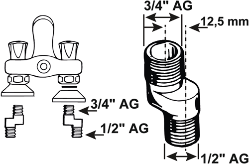 Cornat raccord s 3 4x1 2 2pcs - tec321020