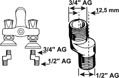 Cornat raccord s 3 4x1 2 2pcs - tec321020