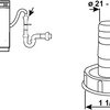 Bonde d'évier de raccordement Cornat 6 4 - tec356400r