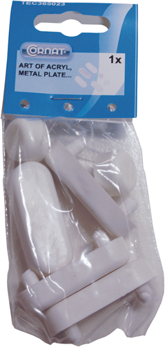 Cornat gummi bouchon abattant WC art acrylique (6pcs) - tec365023