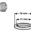 Joint torique Cornat gardena 11mm (2pcs) - tec380007