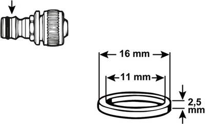 Joint torique Cornat gardena 11mm (2pcs) - tec380007