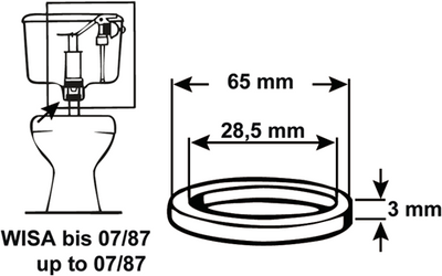 Cornat joint vidange évier wisa - tec380423
