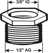Cornat laiton réducteur ch 1 2mx3 8v - tec386300 - afbeelding 2