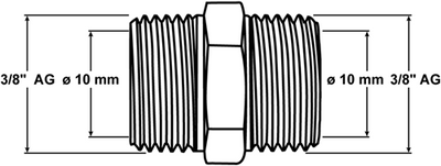 Cornat collier de serrage raccord ch droit 3 8mx10mm - tec5814041