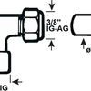 Cornat collier de serrage accouplement ch genou 3 8vx10mm - tec582004