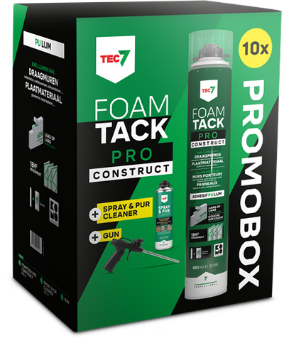 Tec7 combipack foamtack pro construction | 880 ml | 10x mousse tack pro - 670996000