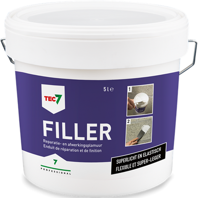 Seau de remplissage Tec7 mastic de remplissage et de finition tout-en-un 5l - 601005000