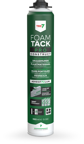 Tec7 mousse tack pro construction | aérosol | 880ml - 670008000