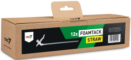 Paille adhésive en mousse Tec7 (12 pièces) - 670011290