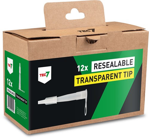 Bec suspendu refermable Tec7 transparent (boîte 12 pièces) - 599409290