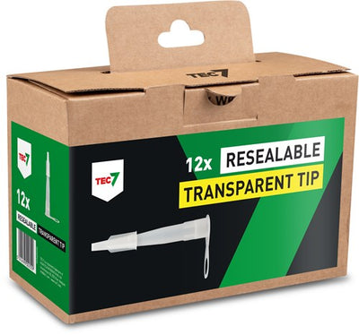 Bec suspendu refermable Tec7 transparent (boîte 12 pièces) - 599409290