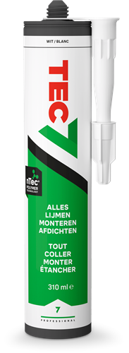 Tec7 cartouche mastic adhésif universel 310ml blanc - 535206000