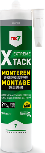 Kit de montage rapide cartouche Tec7 x-tack 290ml gris - 534535000