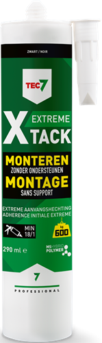 Kit de montage rapide cartouche Tec7 x-tack 290ml noir - 534515000