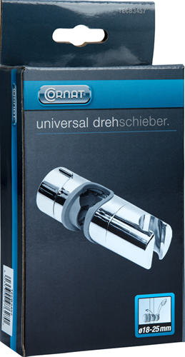 Goupille coulissante Cornat pour tringle de douche 18-25mm ch - tecb3457