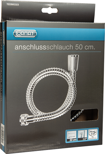 Flexible de douche Cornat inox 0m50 ch - tecbw3323