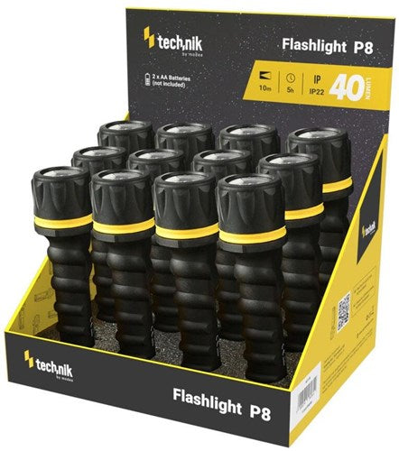 Technik Lampe de poche LED en caoutchouc 2xaa 40 lumen - 5720120