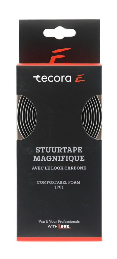 Tecora E Ruban de direction Magnifique carbone Look blanc