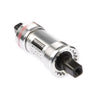 Boîtier de pédalier E 119 mm BSA acier aluminium argent