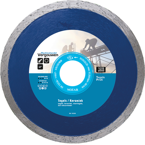 Scie diamantée Vg 125 carrelage 22,2 mm profi
