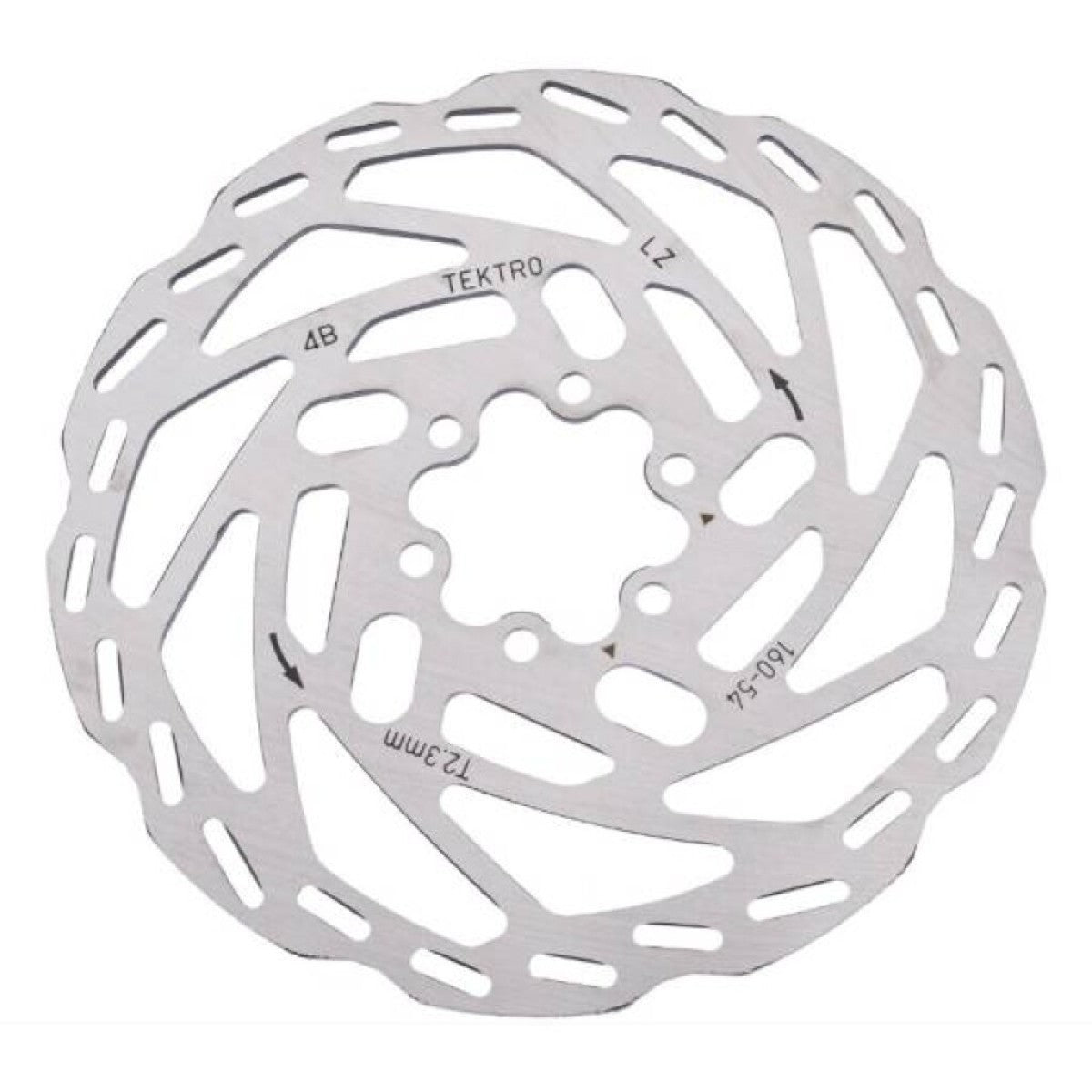 Rotor de frein à disque tektro TR160-54 Ø160 2,3 mm, argent