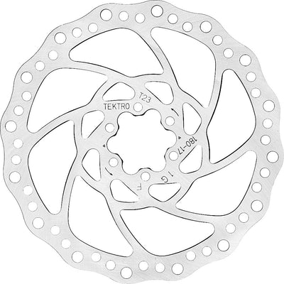 Disque de frein Tektro tr180-17 180mm 2,3mm 6 trous argent