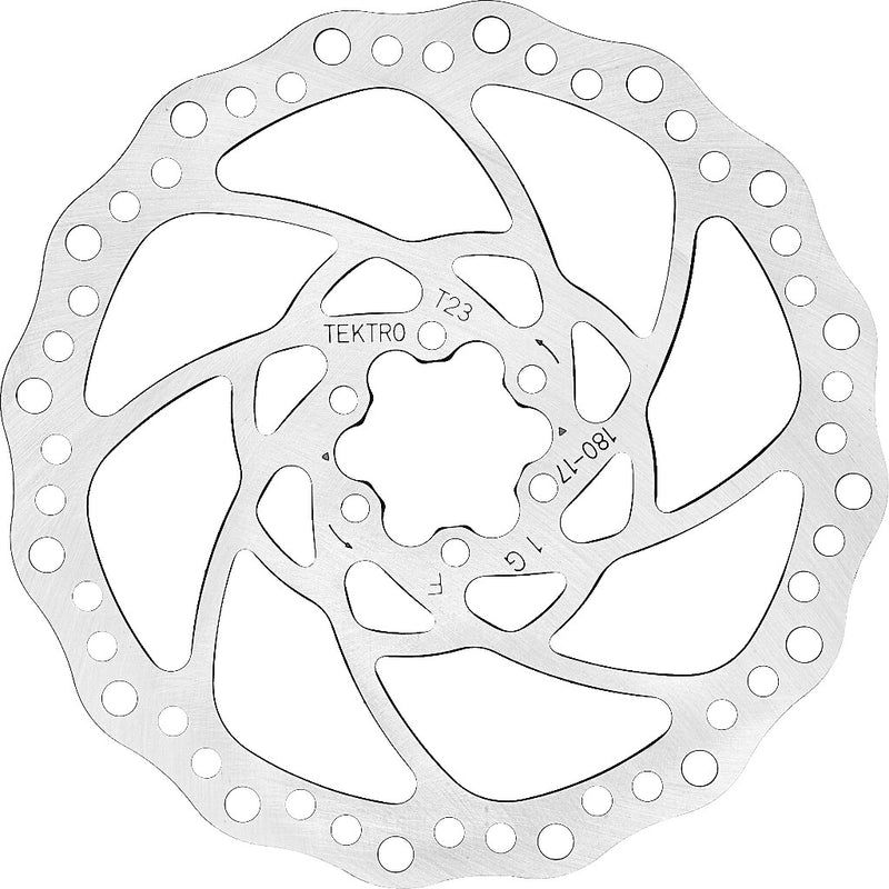 Disque de frein Tektro tr180-17 180mm 2,3mm 6 trous argent