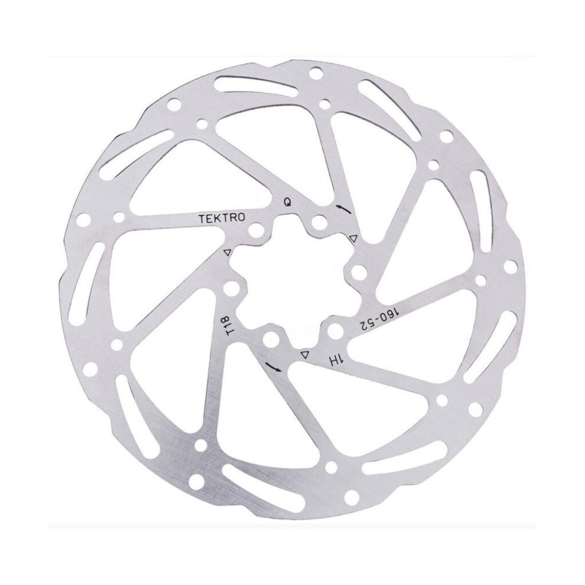 Rotor de frein à disque tektro tr180-52 Ø180x1,85 mm, argent