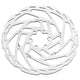 Rotor de frein à disque tektro tr180-54 Ø180x2,3 mm, argent