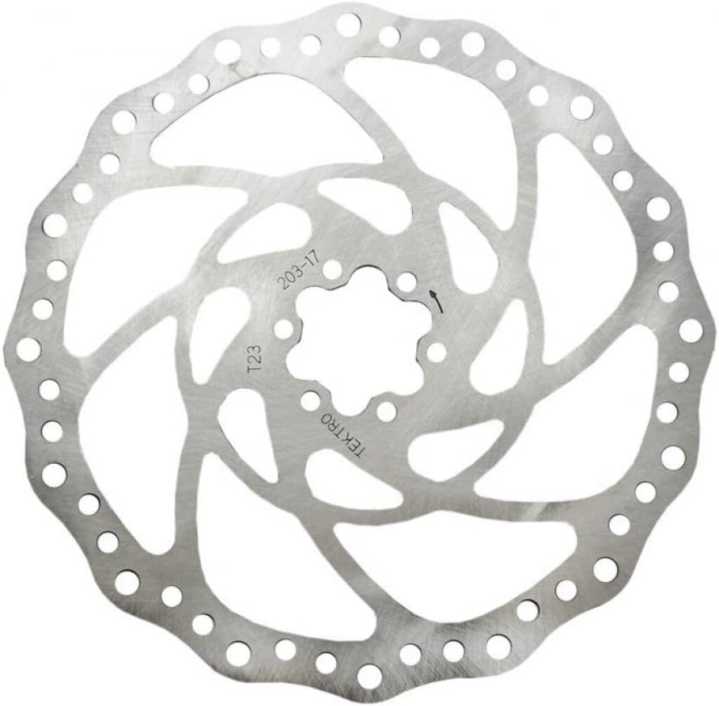 Rotor de frein à disque Tektro TR203-1 FLOW AIR POLYGON Ø203 mm, argent