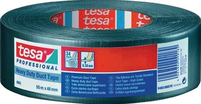 Ruban de tissu Tesa | argent | longueur 50 m | roue largeur 48 mm | 1 pièce - 04663-00007-02 04663-00007-02