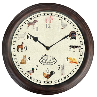 Esschert Design Esschert Design Klok avec des sons de ferme Dieren