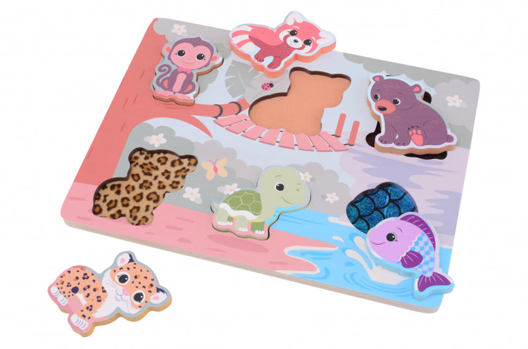 Jouéco les softbox puzzle famille wildies