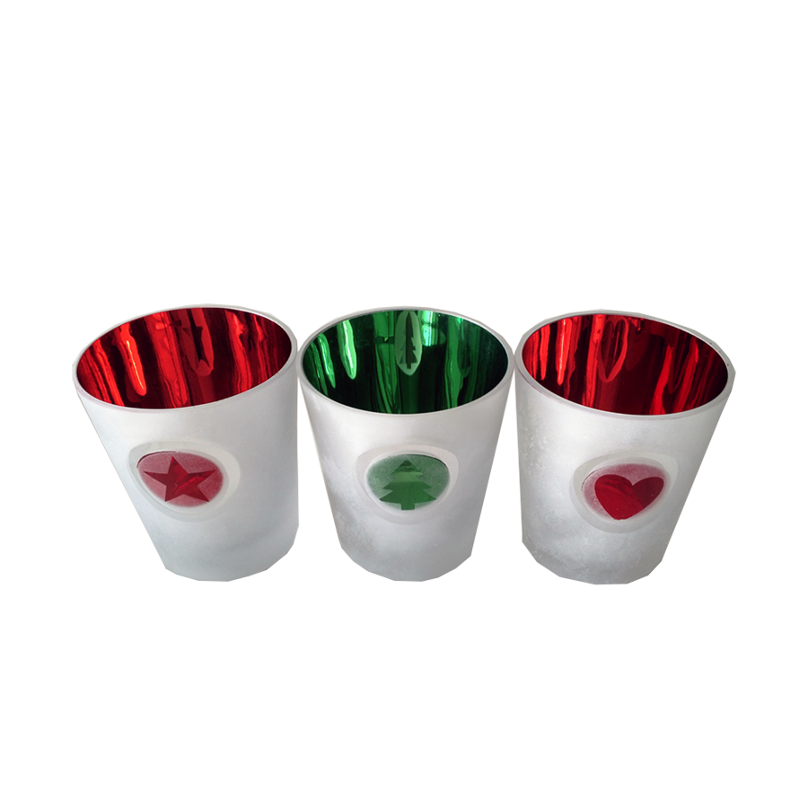 Set de photophores de Noël 3 pièces